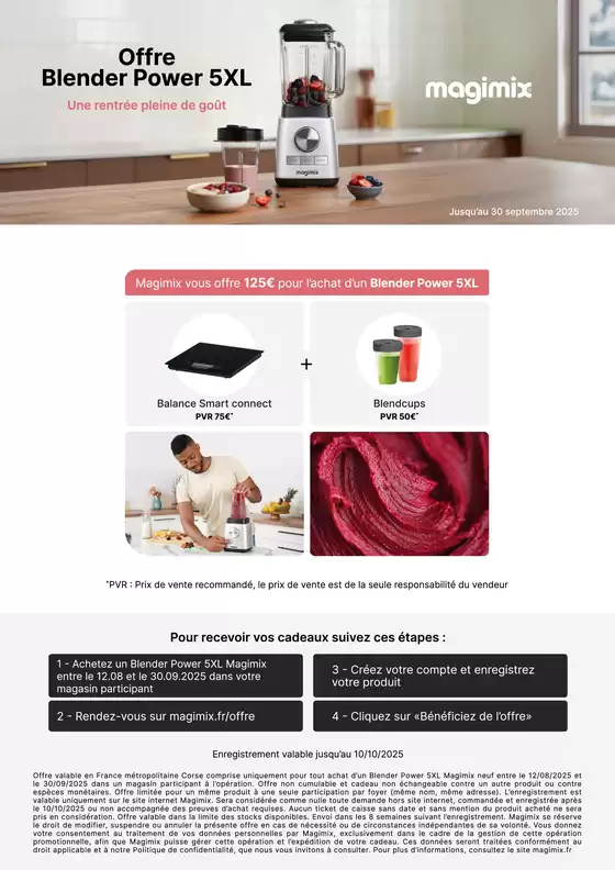 Catalogue Copra | MAGIMIX VOUS OFFRE JUSQU'A 125€ DE CADEAUX | 2025-08-11T00:00:00.000Z - 2025-09-30T00:00:00.000Z