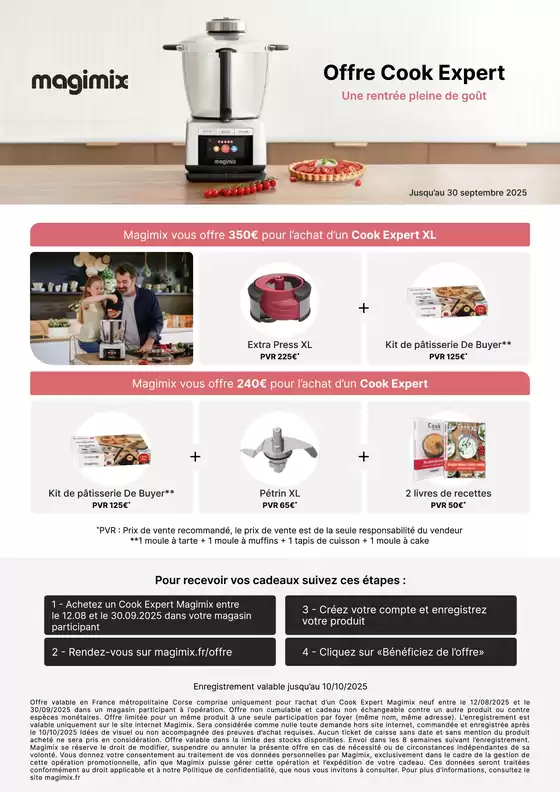 Catalogue Copra | MAGIMIX VOUS OFFRE JUSQU'A 350€ DE CADEAUX | 2025-08-11T00:00:00.000Z - 2025-09-30T00:00:00.000Z