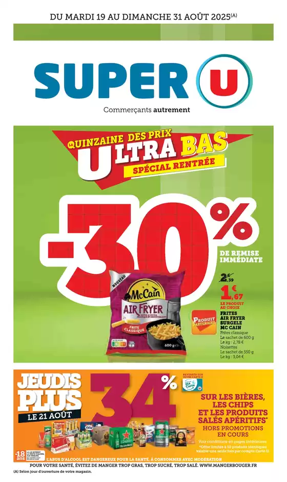 Catalogue Super U à Brest | Quinzaine Commerçante | 2025-08-19T00:00:00.000Z - 2025-08-31T00:00:00.000Z
