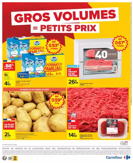 GROS VOLUMES = PETITS PRIX