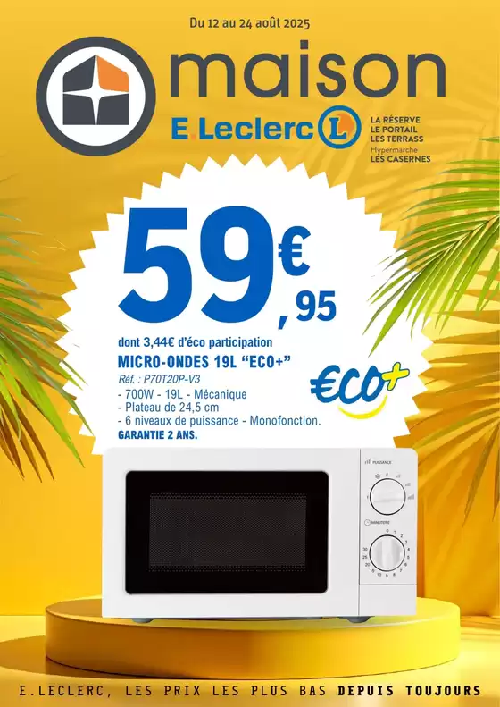 Catalogue E.Leclerc | 25C817LR | 2025-08-12T00:00:00.000Z - 2025-08-24T00:00:00.000Z