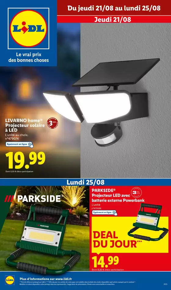 Catalogue Lidl à Boulogne-Billancourt | Chez Lidl, retrouvez une sélection de produits pour entretenir et équiper votre jardin ! | 2025-08-21T00:00:00.000Z - 2025-08-25T00:00:00.000Z
