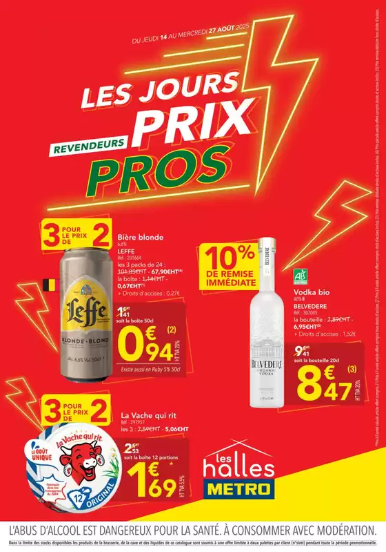 Metro Les jours prix pros Revendeurs
