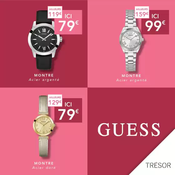 Catalogue Trésor Bijoux à Le Folgoët | Guess Offers | 2025-08-14T00:00:00.000Z - 2025-08-20T00:00:00.000Z