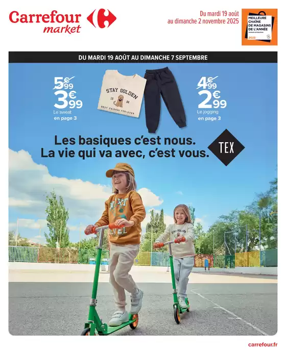 Catalogue Carrefour Drive à Naucelles | TEXTILE 3 | 2025-08-19T00:00:00.000Z - 2025-11-02T00:00:00.000Z