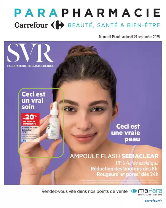 Catalogue Carrefour Drive à Naucelles | PARAPHARMACIE-BEAUTÉ, SANTÉ & BIEN-ÊTRE | 2025-08-19T00:00:00.000Z - 2025-09-29T00:00:00.000Z