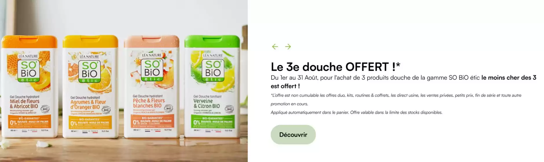 Catalogue SO BiO étic à Autun | Le 3e douche OFFERT ! | 2025-08-14T00:00:00.000Z - 2025-08-31T00:00:00.000Z