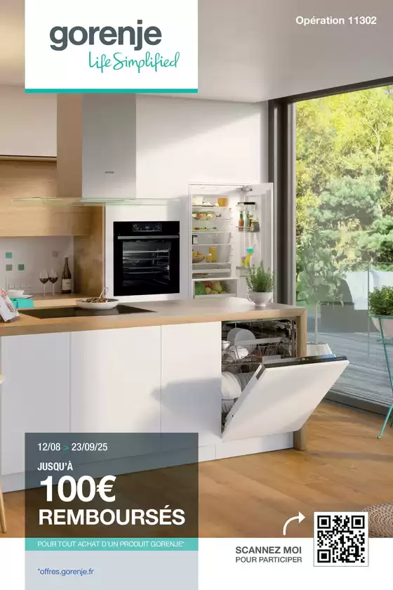 Catalogue Boulanger à Paris | OFFRE Gorenje: jusqu'à 100€ remboursés ! | 2025-08-15T00:00:00.000Z - 2025-09-23T00:00:00.000Z