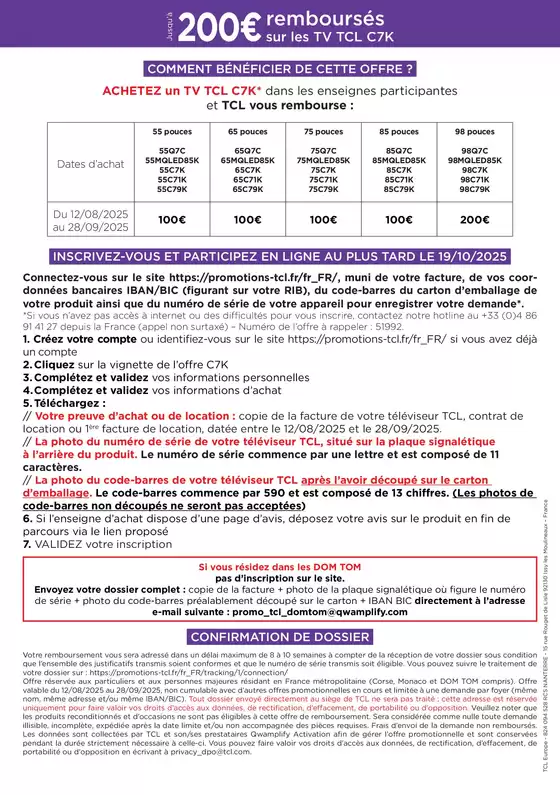 OFFRE TCL : jusqu'à 200€ remboursés !