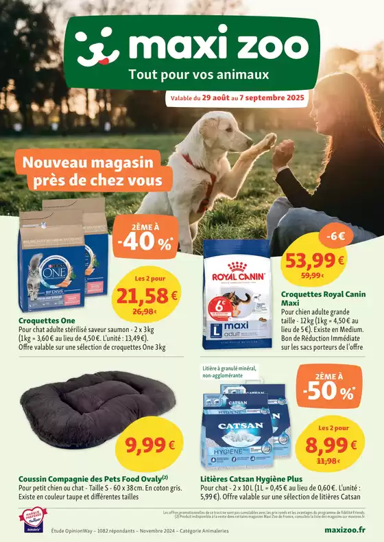 Catalogue Maxi Zoo à Nogaro | Maxi Zoo, Nouveau magasin près de chez vous | 2025-08-29T00:00:00.000Z - 2025-09-07T00:00:00.000Z