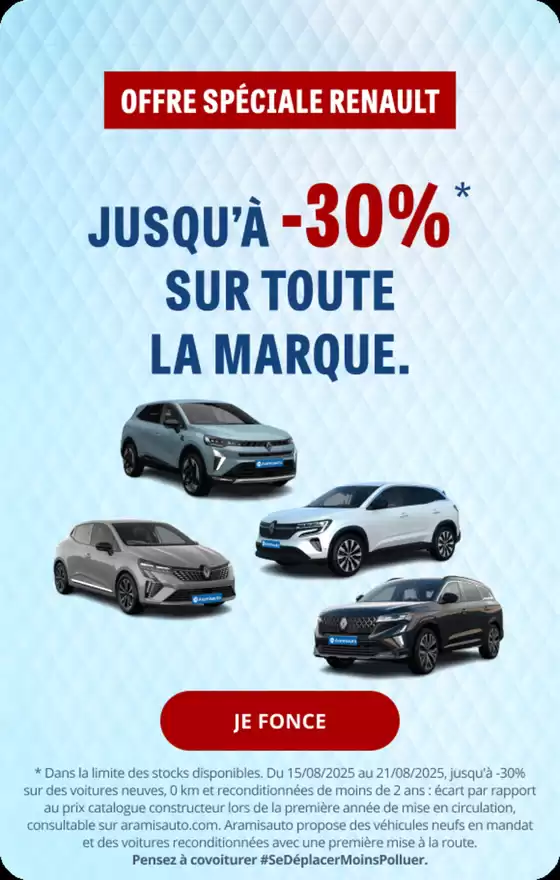 Offre spéciale Renault