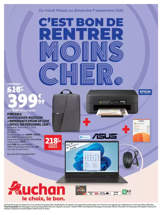 Rentrée des classes : c'est bon de rentrer moins cher