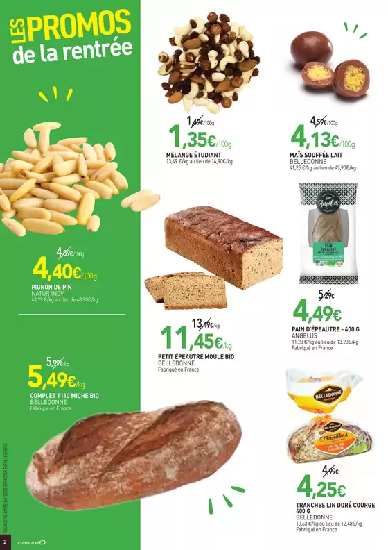 LES PROMOS de la rentrée