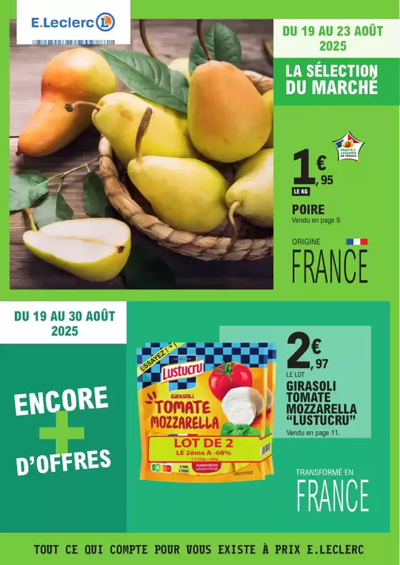 Catalogue E.Leclerc à Deauville | TRAFIC POUVOIR ACHAT 11 - MIXTE | 2025-08-19T00:00:00.000Z - 2025-08-30T00:00:00.000Z