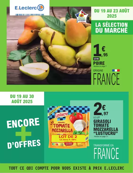 Catalogue E.Leclerc à Autun | TRAFIC POUVOIR ACHAT 11 - MIXTE | 2025-08-19T00:00:00.000Z - 2025-08-30T00:00:00.000Z