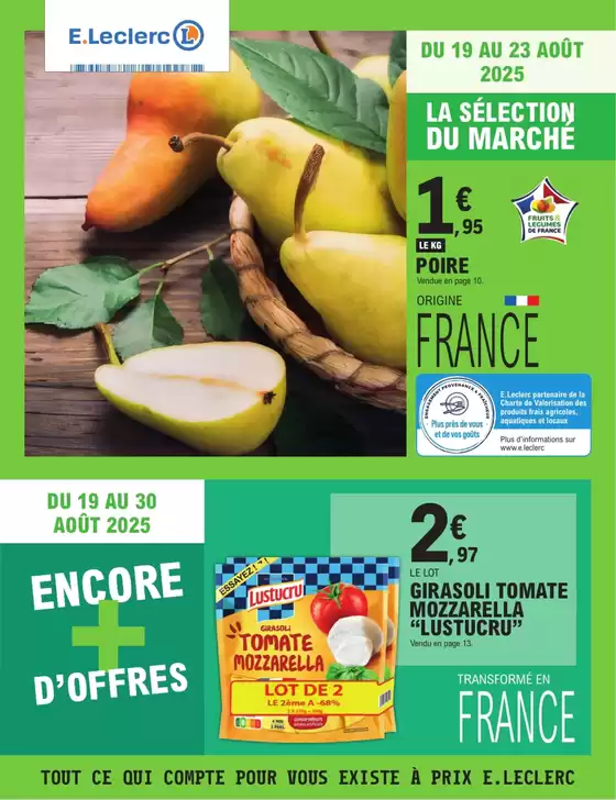 Catalogue E.Leclerc à Geispolsheim | TRAFIC POUVOIR ACHAT 11 - MIXTE | 2025-08-19T00:00:00.000Z - 2025-08-30T00:00:00.000Z