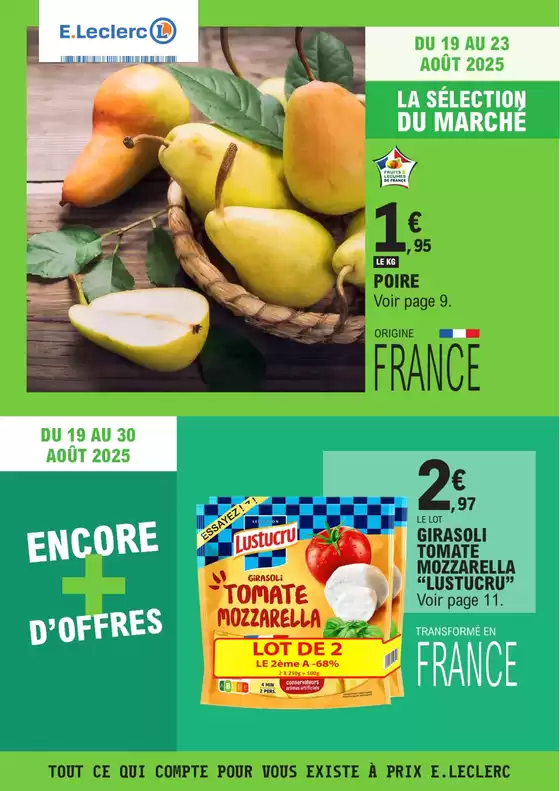 Catalogue E.Leclerc à Concarneau | TRAFIC POUVOIR ACHAT 11 - MIXTE | 2025-08-19T00:00:00.000Z - 2025-08-30T00:00:00.000Z