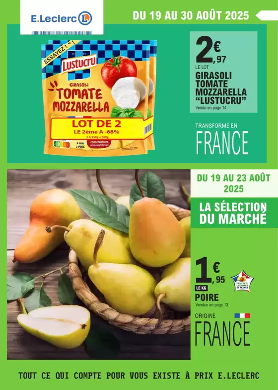 Catalogue E.Leclerc à Terrasson-Lavilledieu | TRAFIC POUVOIR ACHAT 11 - MIXTE | 2025-08-19T00:00:00.000Z - 2025-08-30T00:00:00.000Z