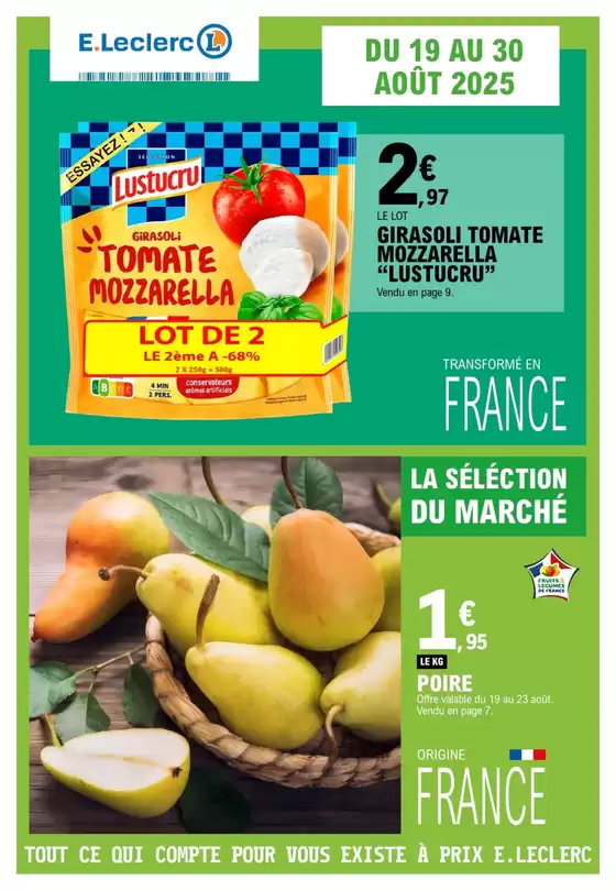 Catalogue E.Leclerc à Villeneuve-Loubet | TRAFIC POUVOIR ACHAT 11 - MIXTE | 2025-08-19T00:00:00.000Z - 2025-08-30T00:00:00.000Z