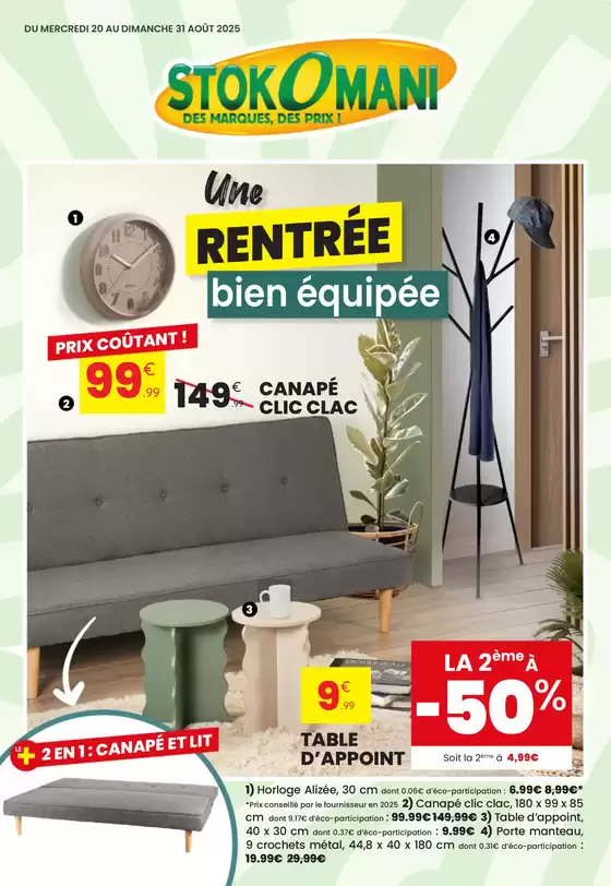 Catalogue Stokomani à Mérignac (Gironde) | Une rentrée bien équipée | 2025-08-20T00:00:00.000Z - 2025-08-31T00:00:00.000Z