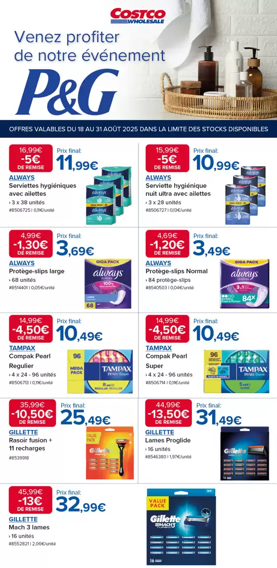 Catalogue Costco à Roanne | Super offre pour les chasseurs de bonnes affaires | 2025-08-18T00:00:00.000Z - 2025-08-31T00:00:00.000Z