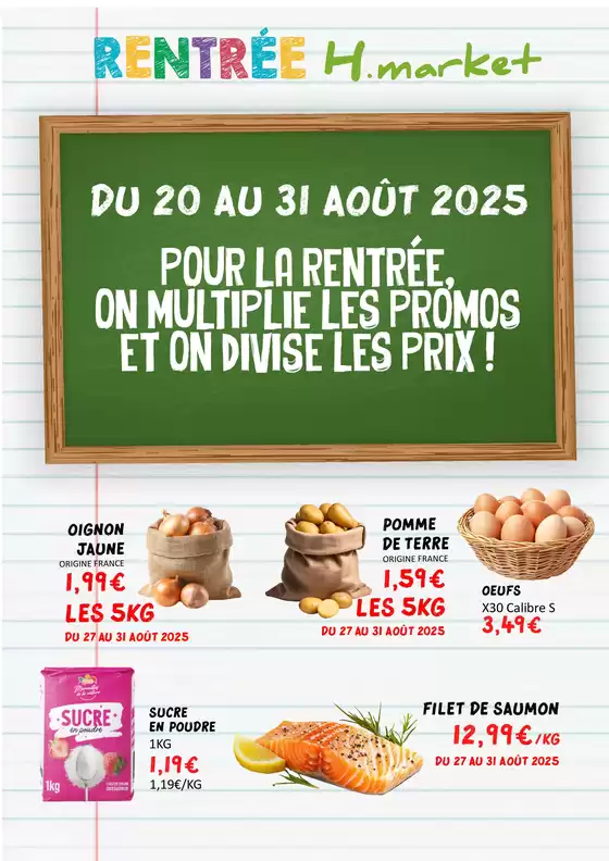 Catalogue Hmarket | Promos-Rentrée 20-31-Aout-2025 | 2025-08-20T00:00:00.000Z - 2025-08-31T00:00:00.000Z