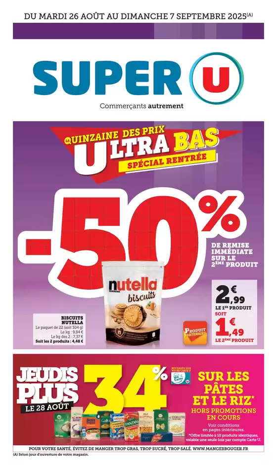 Catalogue Super U à Antrenas | Quinzaine Commerçante | 2025-08-26T00:00:00.000Z - 2025-09-07T00:00:00.000Z
