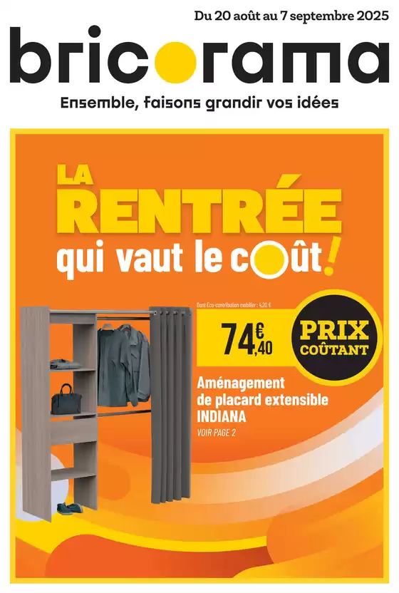 Catalogue Bricorama à Strasbourg | La rentrée qui vaut le coût ! | 2025-08-20T00:00:00.000Z - 2025-09-07T00:00:00.000Z