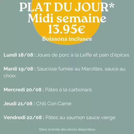 Plat Du Jour
