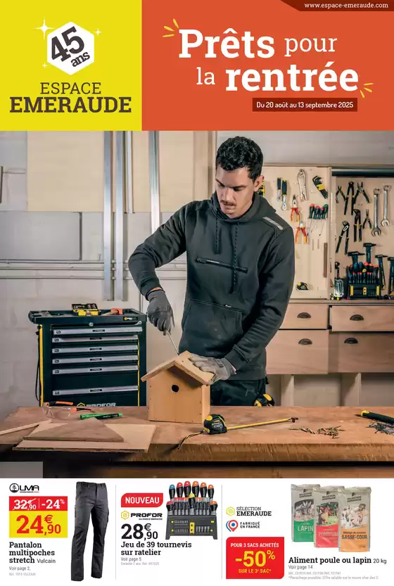 Catalogue Espace emeraude à Montauban | Catalogue spécial Rentrée 2025 | 2025-08-20T00:00:00.000Z - 2025-09-13T00:00:00.000Z