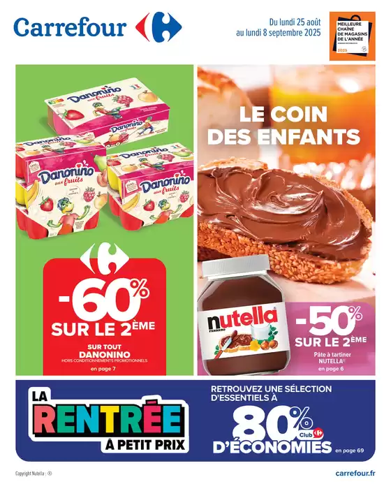 Catalogue Carrefour à Saint-Germain-du-Corbéis | LE COIN DES ENFANTS | 2025-08-25T00:00:00.000Z - 2025-09-08T00:00:00.000Z