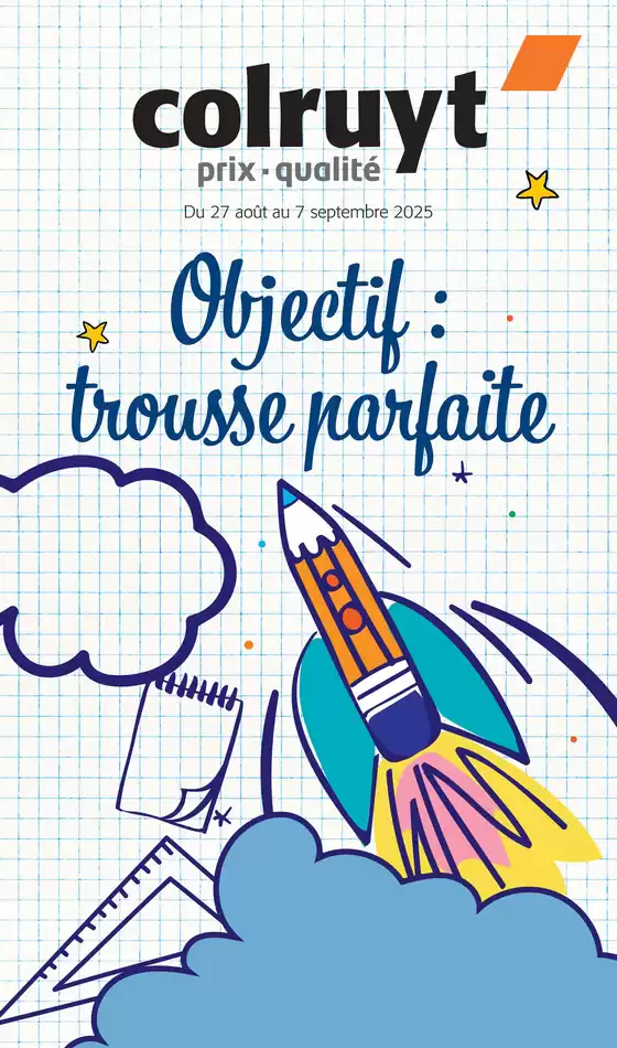 Catalogue Colruyt à Antrenas | Objectif : trousse parfaite | 2025-08-27T00:00:00.000Z - 2025-09-07T00:00:00.000Z
