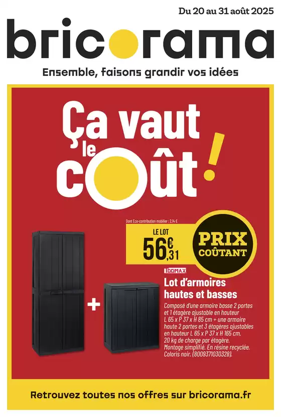 Catalogue Bricorama à Rennes | Ça vaut le cout! | 2025-08-20T00:00:00.000Z - 2025-08-31T00:00:00.000Z