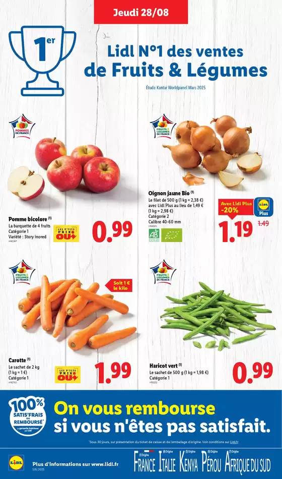 Cette semaine, vos marques préférées sont à prix Lidl ! Profitez de nombreuses réductions.