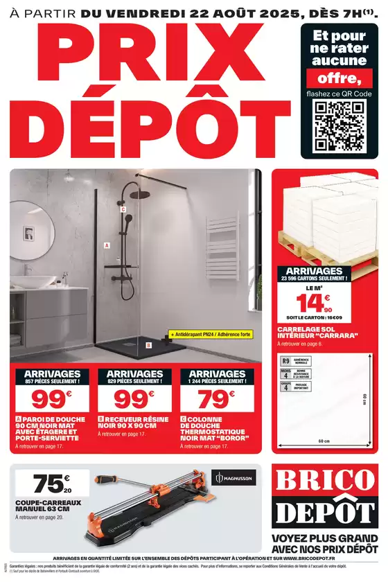 Catalogue Brico Dépôt à Yvetot | Les arrivages Brico Dépôt ! | 2025-08-22T00:00:00.000Z - 2025-09-04T00:00:00.000Z