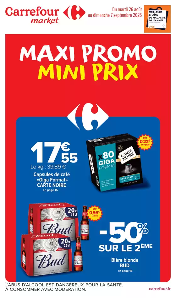 Catalogue Carrefour Drive à Uzès | GROS CONDITIONNEMENT 3 | 2025-08-26T00:00:00.000Z - 2025-09-07T00:00:00.000Z
