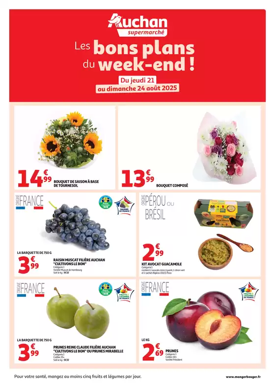 Les bons plans du week-end dans votre super ! 