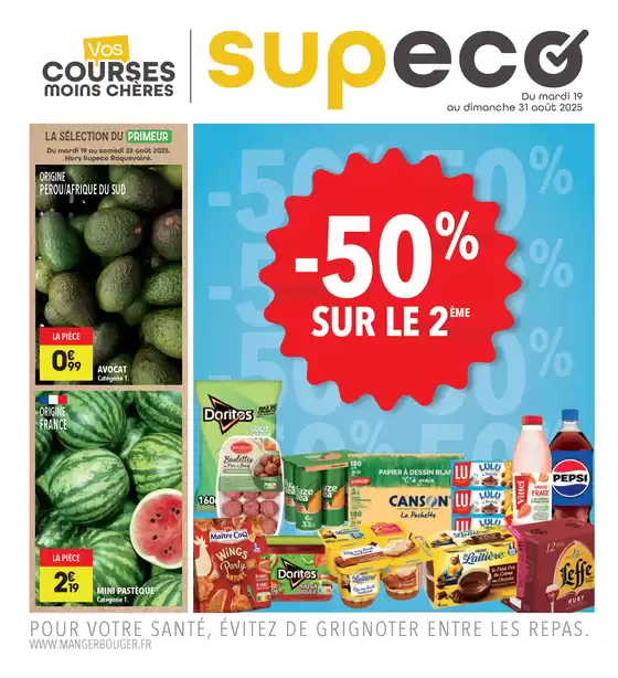 Catalogue Supeco à Pinon | -50% SUR LE 2EME | 2025-08-22T00:00:00.000Z - 2025-08-31T00:00:00.000Z