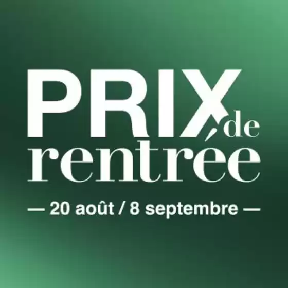 Les Prix de Rentrée
