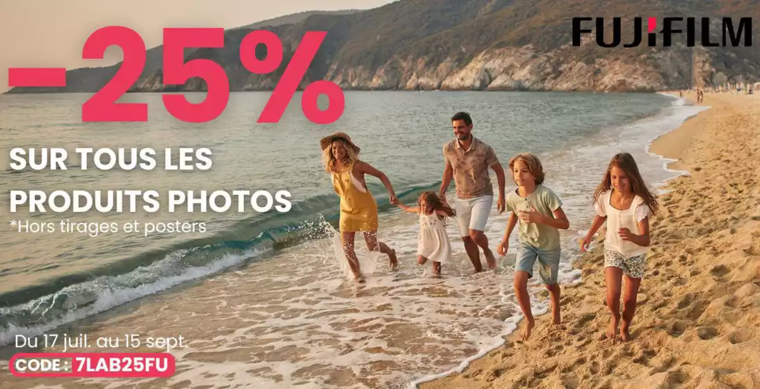 -25% SUR TOUS LES PRODUITS PHOTOS