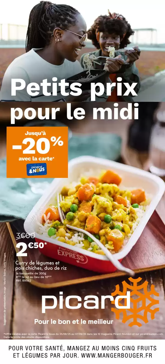 Catalogue Picard | Petits prix pour le midi | 2025-08-25T00:00:00.000Z - 2025-09-07T00:00:00.000Z