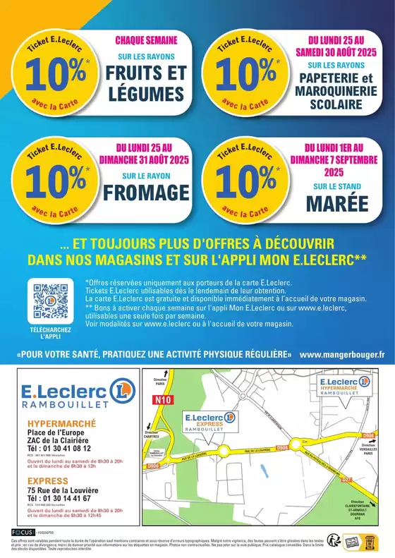 PROSPECTUS RENTREE SEPT. RAMBOUILLET