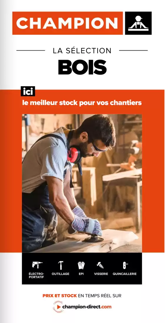 Catalogue Champion Direct à Paris | catalogue sélection bois | 2025-08-25T00:00:00.000Z - 2025-12-31T00:00:00.000Z