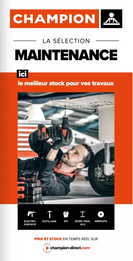 Catalogue Champion Direct à Paris | catalogue sélection maintenance | 2025-08-25T00:00:00.000Z - 2025-12-31T00:00:00.000Z