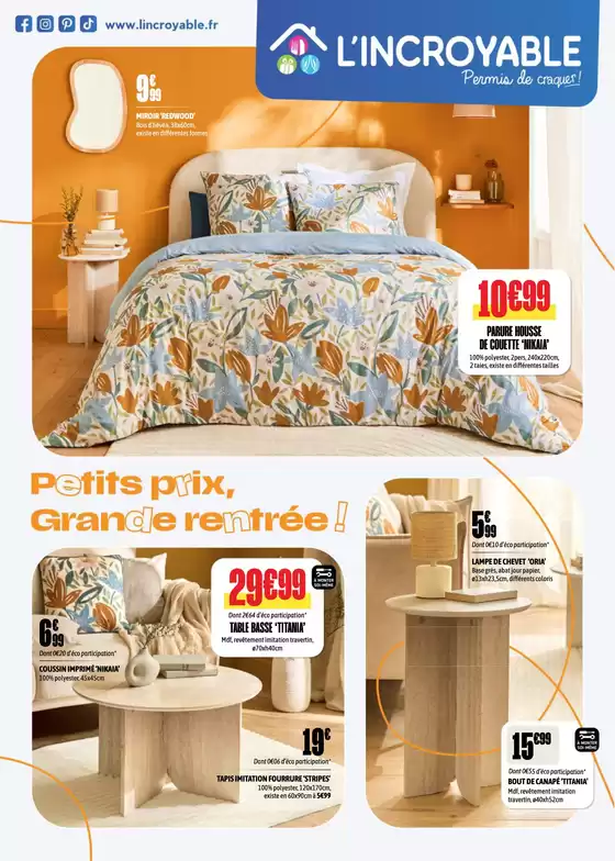 Petits prix, Grande rentrée!