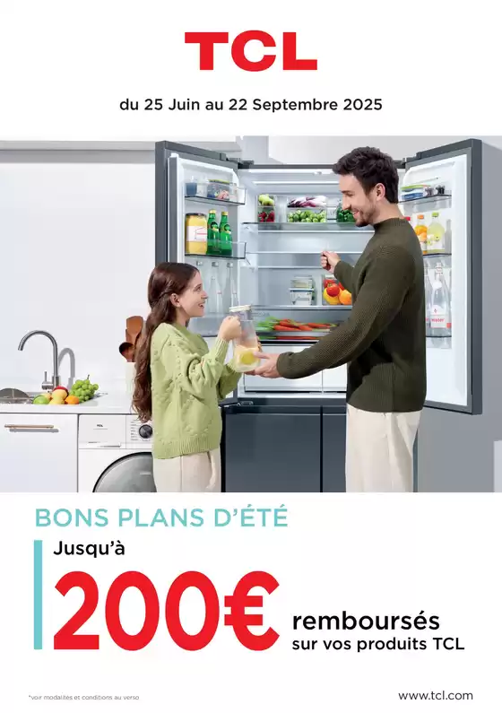 Catalogue Group Digital | Jusqu’à 200€ remboursés sur vos produits TCL | 2025-06-25T00:00:00.000Z - 2025-09-22T00:00:00.000Z