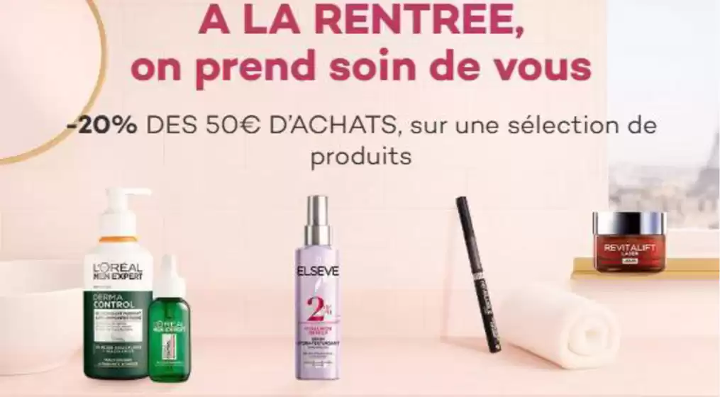 Catalogue L'Oréal à Chalais (Charente) | A LA RENTREE, on prend soin de vous | 2025-08-26T00:00:00.000Z - 2025-09-07T00:00:00.000Z