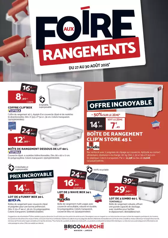 Foire aux rangements