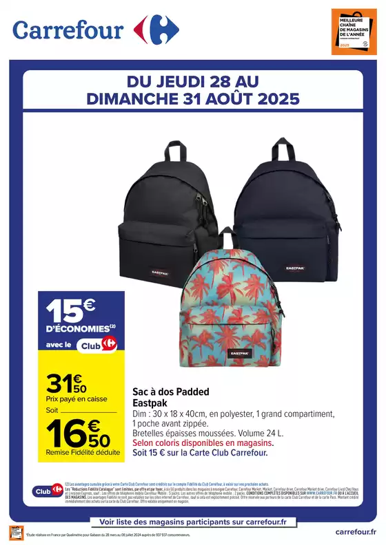 OFFRE SPÉCIALE EASTPACK PADDED