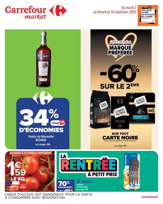 Catalogue Carrefour Drive à Bergerac | LA RENTRÉE À PETITS PRIX | 2025-09-02T00:00:00.000Z - 2025-09-14T00:00:00.000Z